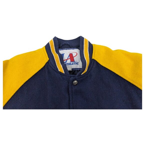 Vintage Logo Athletic Notre Dame Fighting Irish Varsity Jacket Wool Blend - Picture 7 of 15